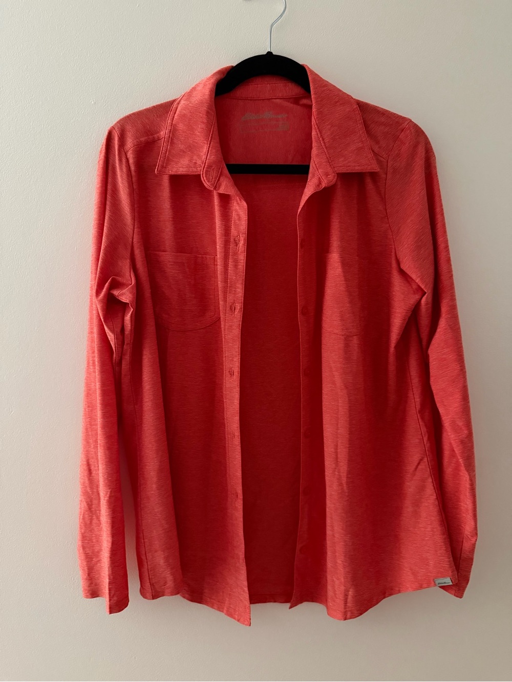 Eddie Bauer Coral Red Lightweight Shirt Jacket